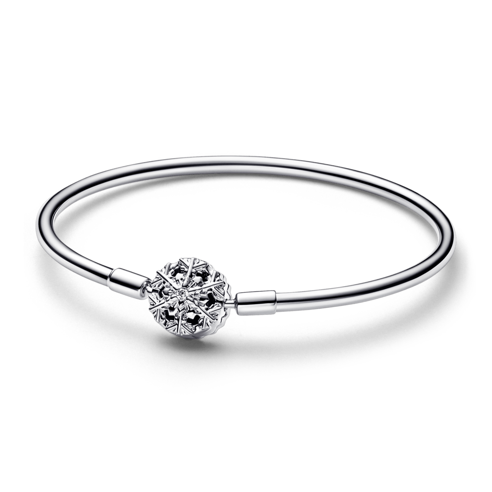 Brazalete rígido Momentos con broce de Copo de Nieve