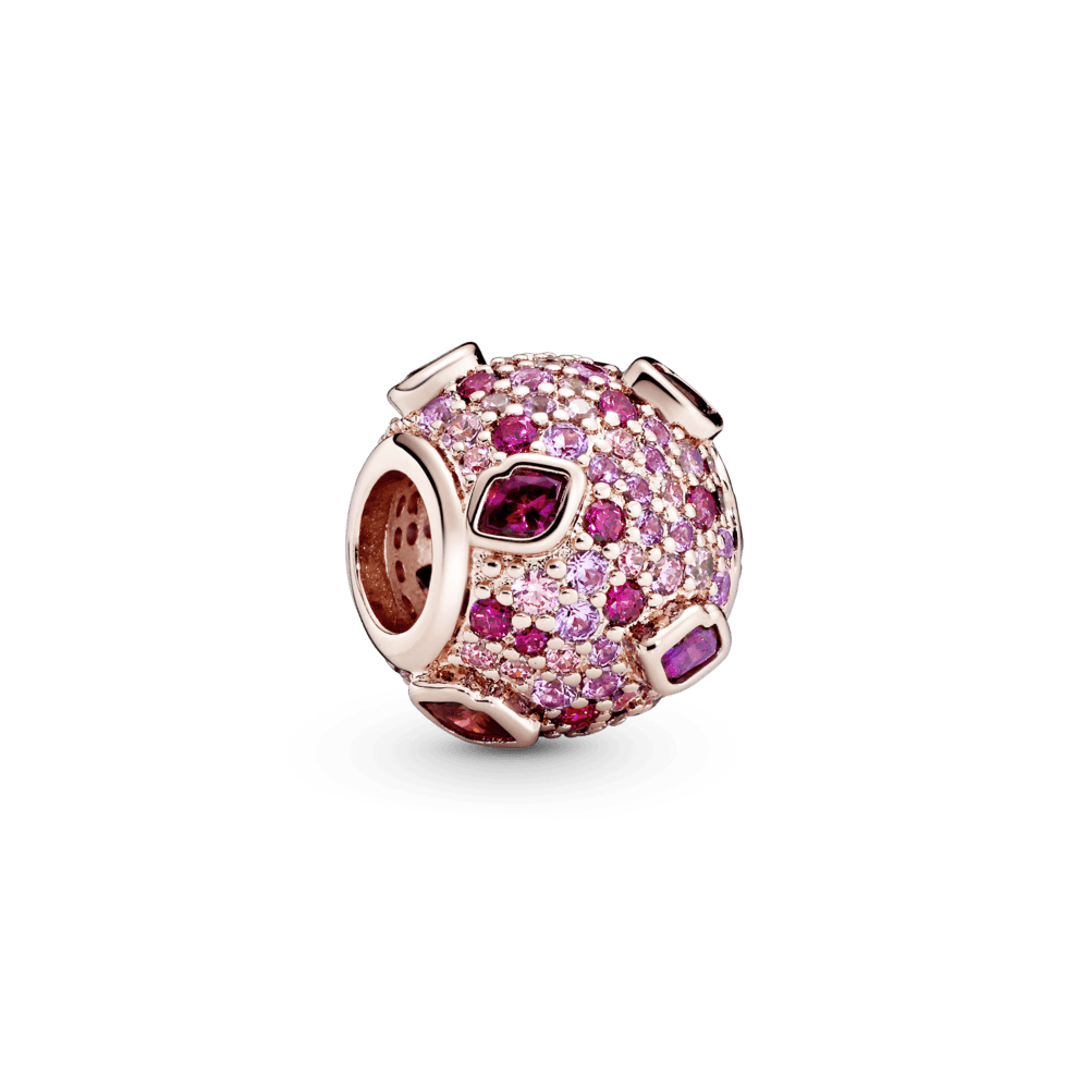 Charm Beso de pavé Rosa