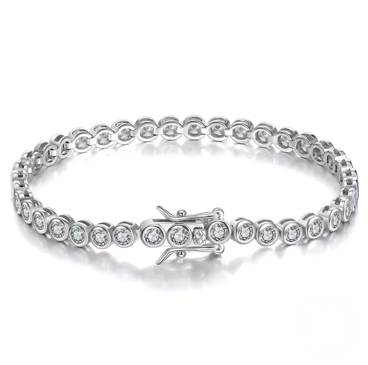 Pulsera con Zirconias Circulares