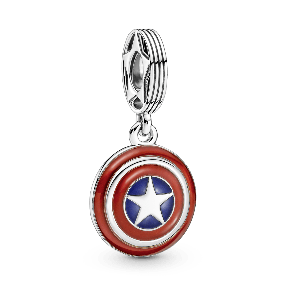 Charm Colgante Escudo Del Capitán América De The Avengers Marvel