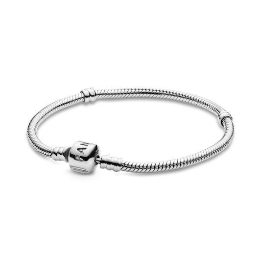 Brazalete Cadena de Serpiente con broche Momentos