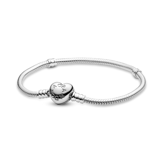 Brazalete Momentos de serpiente con broche de corazón